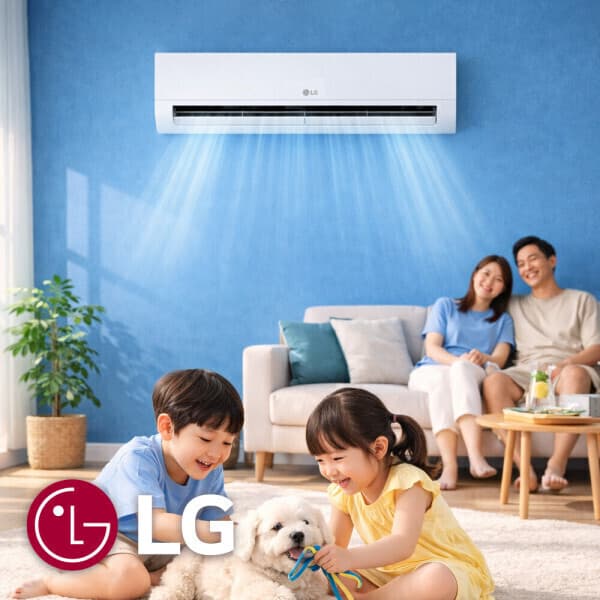 뉴해피에어컨 LG전자 벽걸이 에어컨 6평 SQ06EZ1WBS 실외기포함