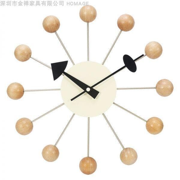 멜린느리 비트라 조지넬슨 볼 클락 인테리어 우드 벽시계 Ball Clock 8color - 최저가 57,900원