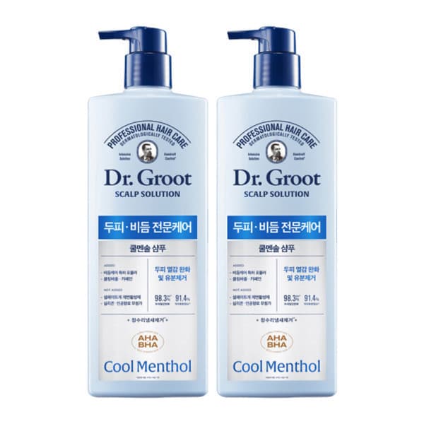 LG생활건강피지오겔 닥터그루트 스칼프솔루션 쿨멘솔 샴푸 700ml 2개