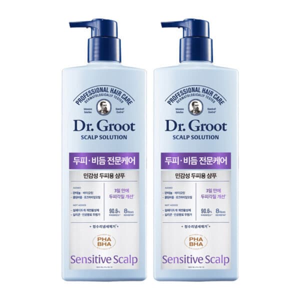 LG생활건강피지오겔 닥터그루트 스칼프솔루션 민감성두피용 샴푸 700ml 2개