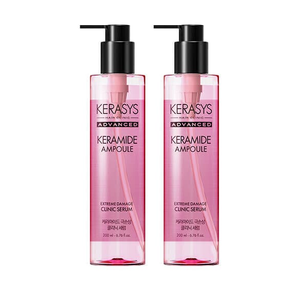 애경-스타배송 케라시스 케라마이드 극손상 클리닉 헤어 세럼 200ML 2개 - 최저가 25,200원