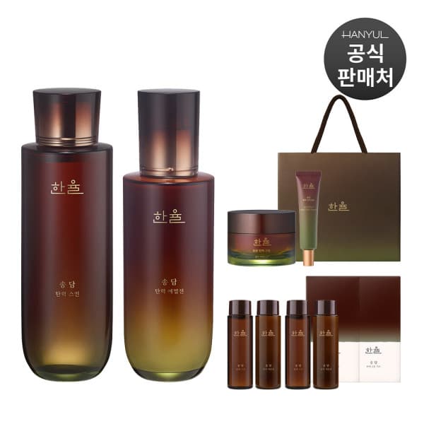 신세계라이브쇼핑 송담 탄력 기초 세트 스킨+에멀전+아이크림+크림 100ml