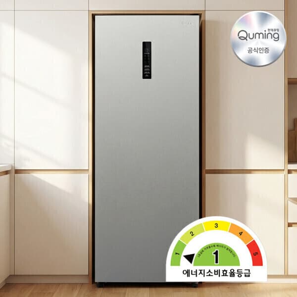 위니아공식대리점 현대큐밍 1등급 스탠드형 김치냉장고 168리터 1도어 KAE116TSME18 - 최저가 735,000원