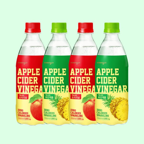 웅진푸드 12+12 애사비 500mL 오리지널/파인애플맛 24입 - 최저가 16,900원