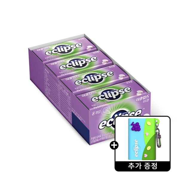 마즈코리아-스타배송 이클립스 포도향 34g X 8개입 + 케이스 키링