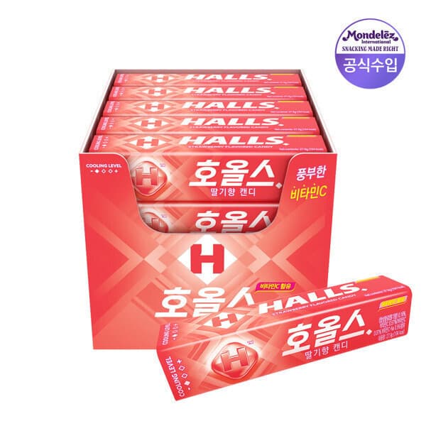 몬델리즈코리아 호올스 스틱 27.9g 20개 스트로베리