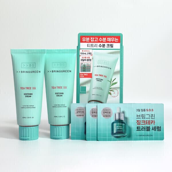 옴니코스 브링그린 티트리 시카 수딩 크림 플러스 100ml