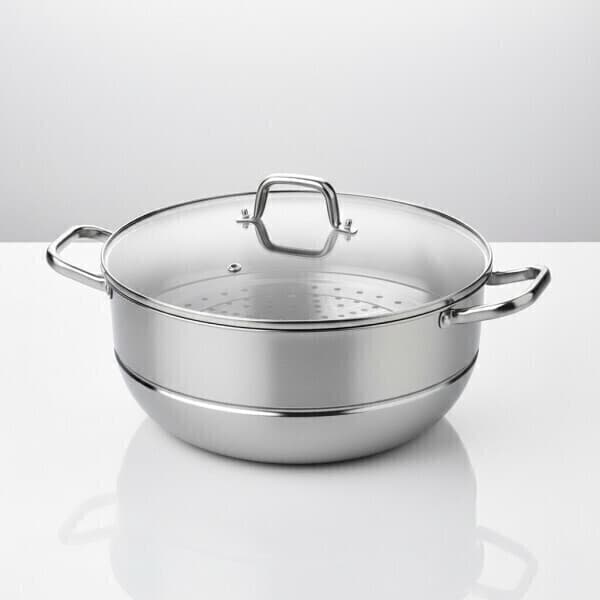 컴팩트홈 컴팩트홈 IH 인덕션 스텐 찜전골냄비 34cm