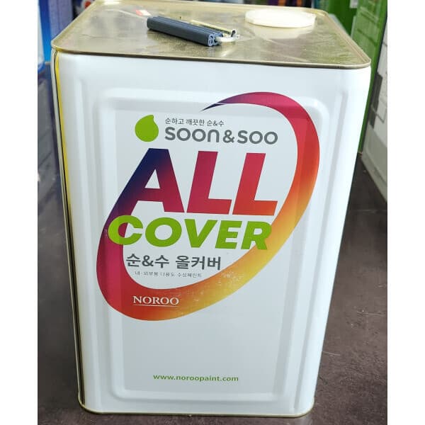페인트창고몰 조색상품 올커버 내부용수성 실내벽지 18L 흰색 - 최저가 225,150원