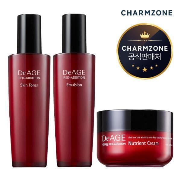 롯데아이몰 참존 디에이지 레드에디션 3종세트(스킨+에멀전+크림)