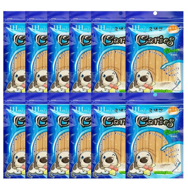 개통령09 국내산 카리에스 먹는치약껌 강아지껌 덴탈껌 6P 12개 - 최저가 25,900원