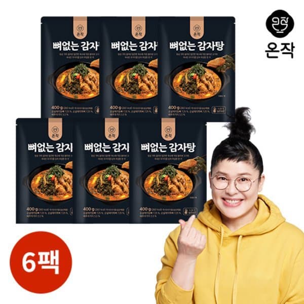 신세계몰 온작 이영자 뼈없는 감자탕 400g x 6팩