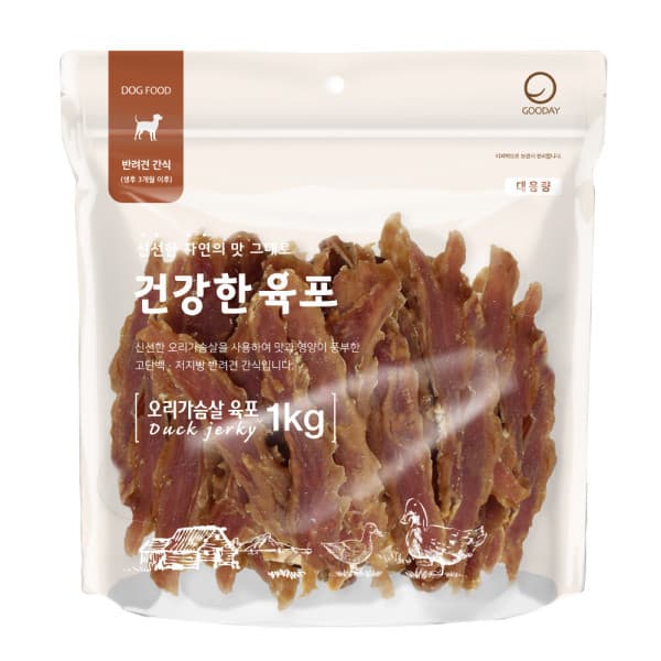 펫플레이스 건강한육포 오리가슴살 육포 1kg