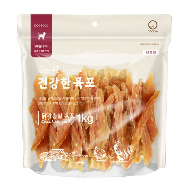 펫플레이스 건강한육포 닭가슴살 육포 1kg