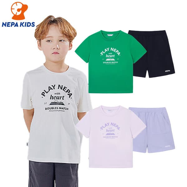 네파키즈공식스토어 NEPA KIDS 네파키즈 테이블 테니스 반팔세트 KKD5953