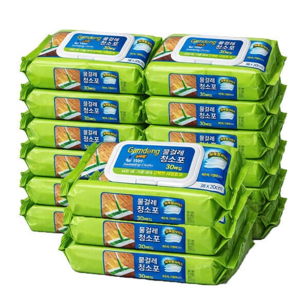 찐스토어몰 물걸래 부직포 청소포 대형 38cmX20cm 30매 15개입 - 최저가 28,200원