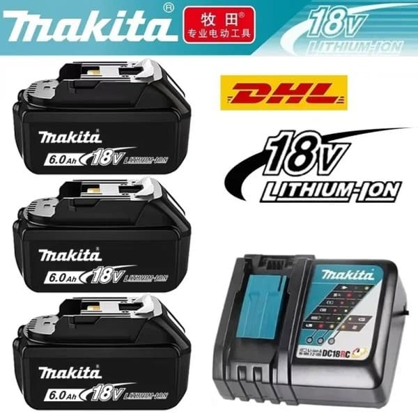 보루비직구 100% 오리지널 Makita 18V 6.0Ah 충전식 배터리 BL1830 BL1840 BL1850 - 최저가 34,380원