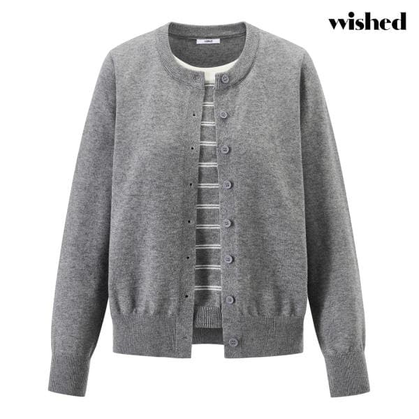 DS패션 라운드 레이어드 가디건 니트 (WIDANT002)