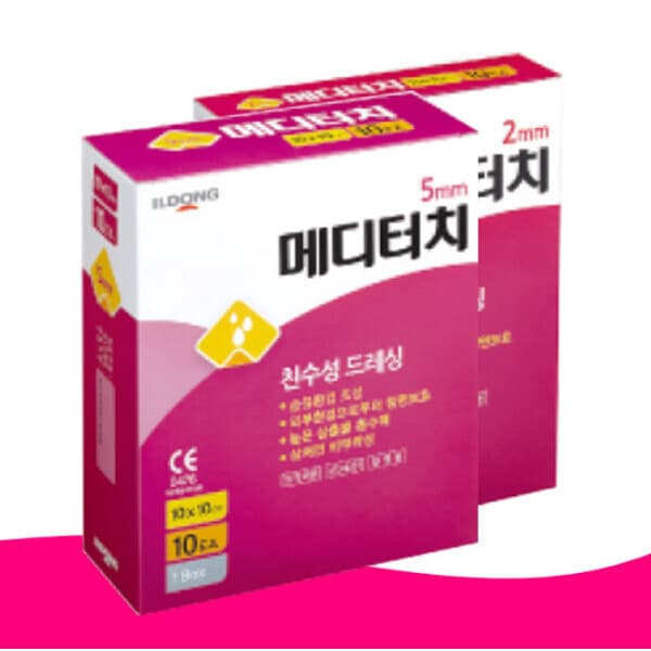 백세누리 일동제약 메디터치 습윤드레싱 폼밴드 5mm 20x20cm 10매입 - 최저가 169,900원