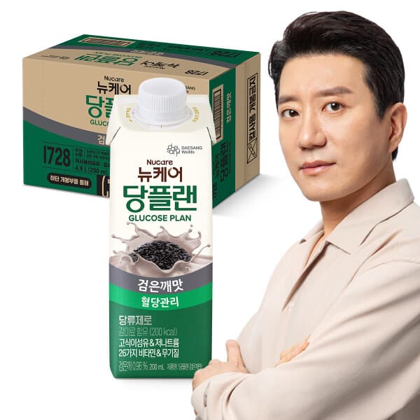 대상웰라이프스타배송 뉴케어 당플랜 검은깨맛 200ml x24팩