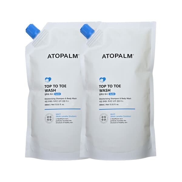 플랜미 아토팜 탑투토 워시 리필 400ml 2개