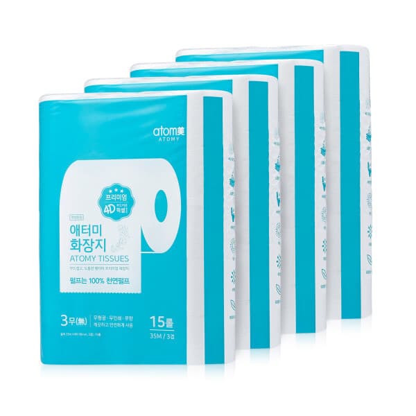 구름이네상회 애터미 4D 화장지 35M 15롤 x 4팩 - 최저가 48,300원