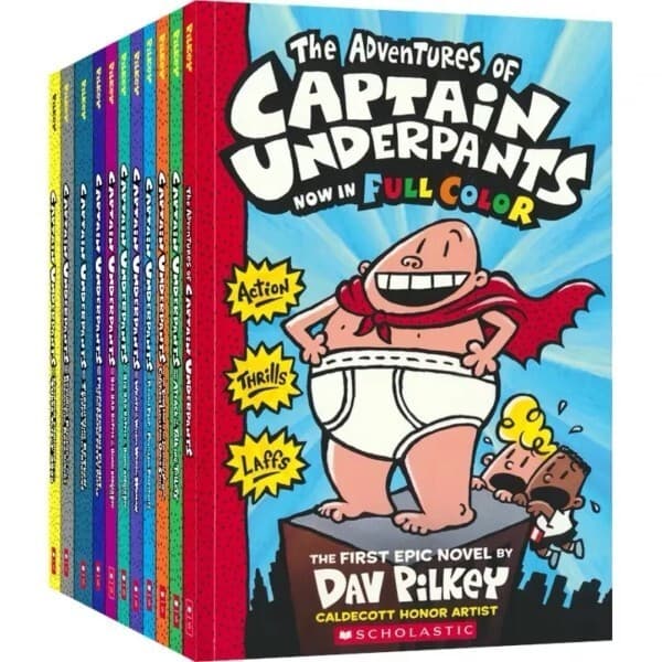 에스제이메디컬 Captain Underpants 캡틴 언더팬츠 14권 풀컬러 영어원서