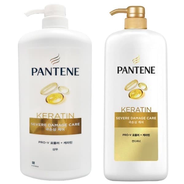 CJ온스타일 극손상케어 샴푸 1200ml + 컨디셔너 린스 1200ml