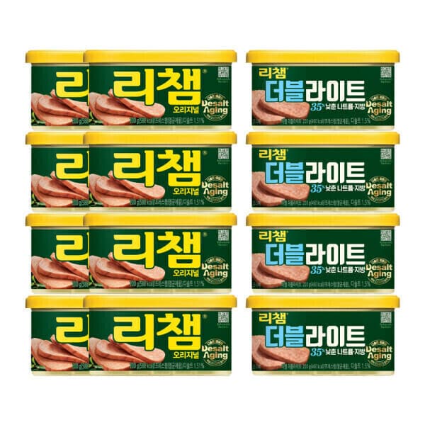 동원에프앤비스타배송 리챔 오리지널 200g 8캔 + 리챔 더블라이트 200g 4캔