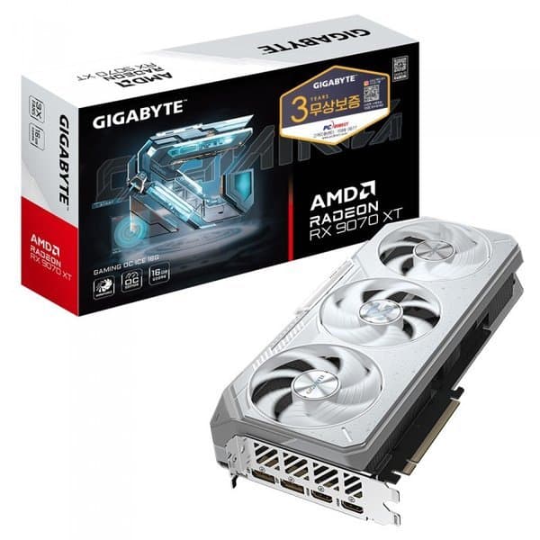 신세계몰 GIGABYTE 라데온 RX 9070 XT GAMING OC ICE 16GB