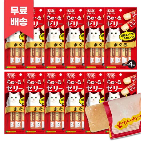 일탑몰 이나바 챠오스틱 참치 4p x 12개 젤리형 츄르