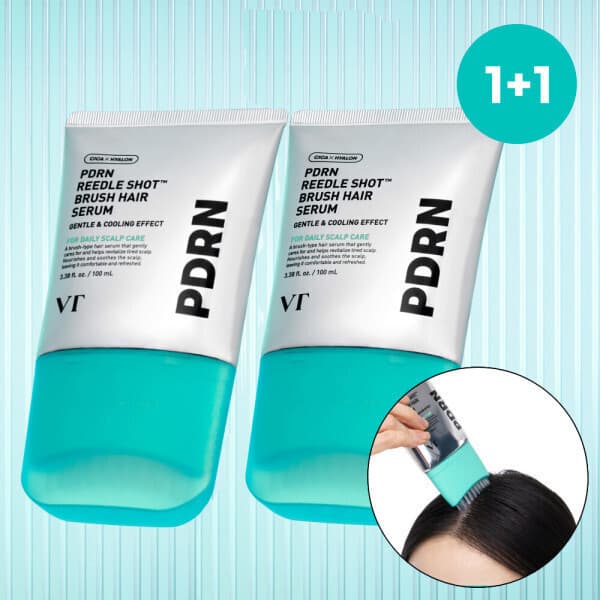 브이티코스메틱 VT 피디알엔 리들샷 브러쉬 헤어 세럼 100ml x2