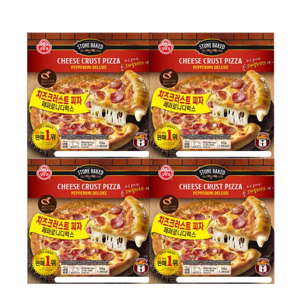 오뚜기몰(냉장.냉동) 오뚜기 크러스트피자 페페로니디럭스 510g X 4개