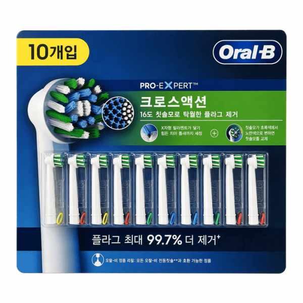 셀러허브샵 오랄비 전동 칫솔모 10개입 EB50RX/EB60X