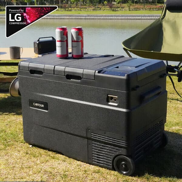 arcox0624 국내발송 카투어 WD55 이동식 휴대용 냉장고 55리터 12V 24V 220V - 최저가 313,000원