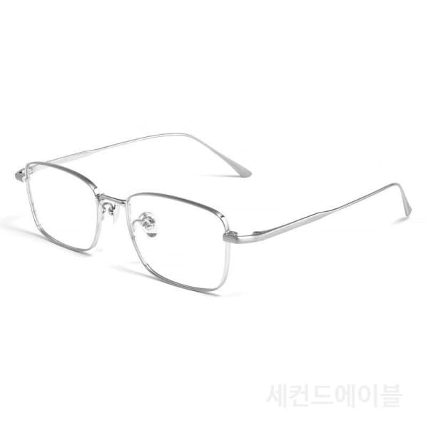 살림이야기 사각 티타늄안경테 초경량 남녀공용 비즈니스 레트로 스타일