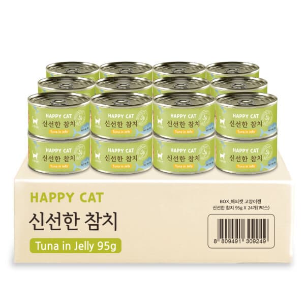 펫플레이스 해피캣 고양이캔 신선한 참치 95g x24개
