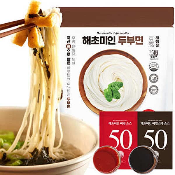 SK스토아TV쇼핑 해초미인 두부면 18입 + 비빔소스 10입 + 메밀소스 8입