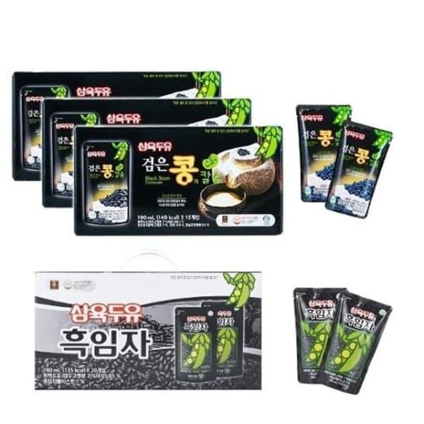 쇼핑엔티 삼육두유 블랙푸드 세트 총 80팩 (검은콩과칼슘 두유 60팩+흑임자 두유 20팩) - 최저가 37,900원