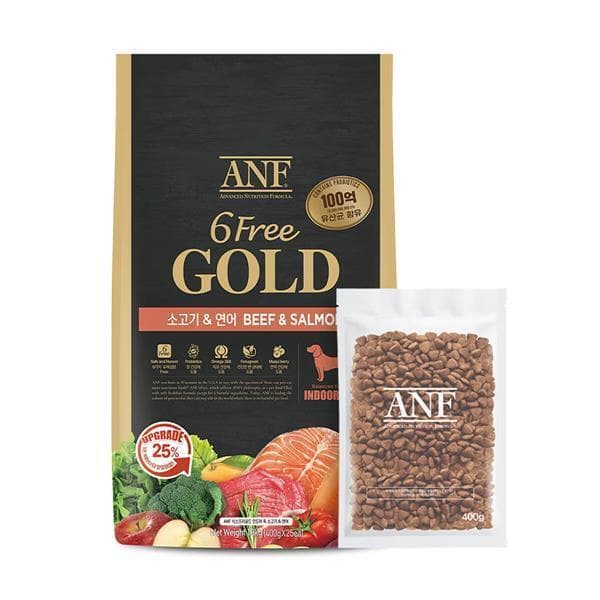 이메마켓 ANF 식스프리골드 인도어 독 소고기 연어 10kg