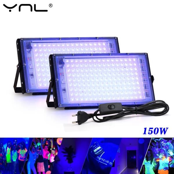 이키프마켓 UV LED 블랙라이트 395NM 150W 무대 조명