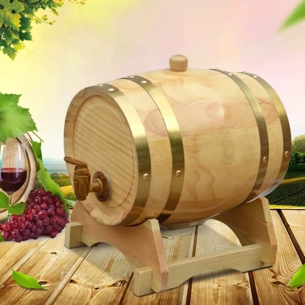 든든보부상 원목 미니 오크통 물통 화이트 3L - 최저가 20,400원