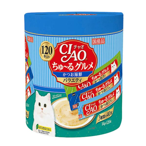 마스코타 이나바 챠오츄르 구루메 가다랑어 해산물 1.68kg SC-212