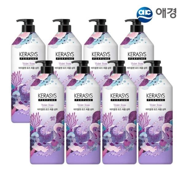 NS몰 케라시스 퍼퓸 샴푸 1L X 8개 (화이트데이지/바이올렛로즈/그린릴리 택1) - 최저가 37,900원