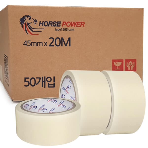 홀스파워 종이 페인트 마스킹테이프 아이보리 SBT03 45mm x20M 50개