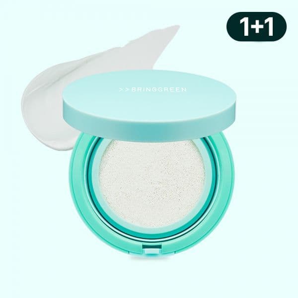 옐로라보 브링그린 티트리 시카 톤업 선쿠션 15g 1+1 SPF50+ PA++++
