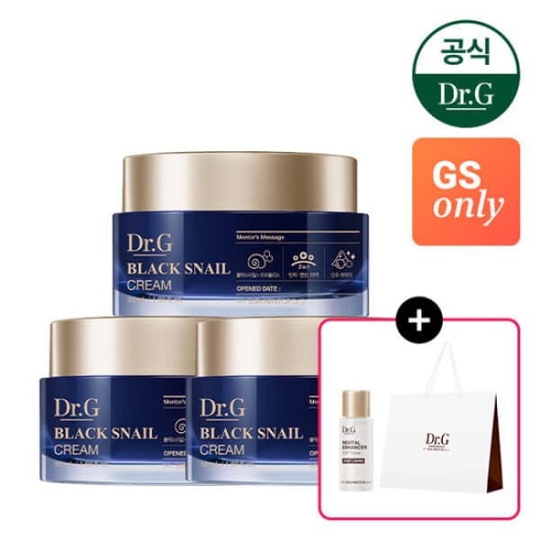 GS_SHOP GS닥터지 블랙 스네일 크림 50ml 3개
