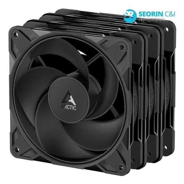 (주)서린씨앤아이 ARCTIC P12 Pro Reverse PST 블랙 3팩