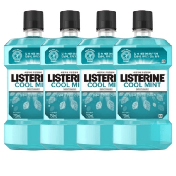픽앤올데이 리스테린 쿨민트 입냄새제거 가글 750ml X 4개