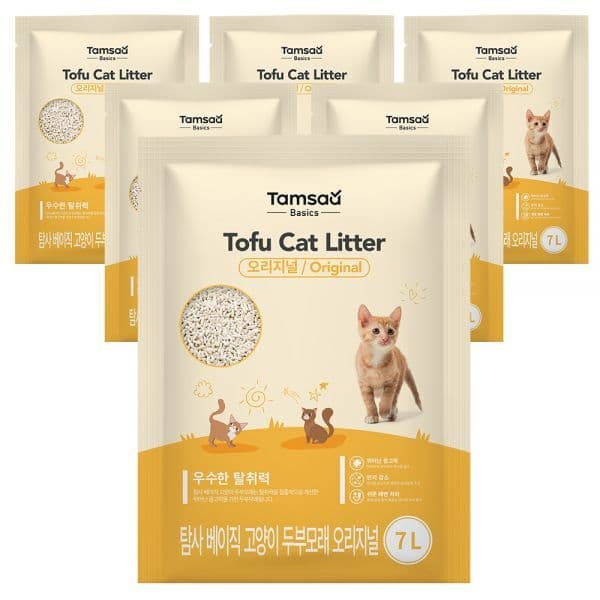 삼브로맘 탐사 베이직 프리미엄 고양이 두부모래 7L 6개 - 최저가 31,800원